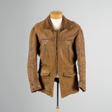 1940s Men's Kit Karson Indian Scout Leather Motorcycle Jacket