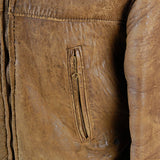 1940s Men's Kit Karson Indian Scout Leather Motorcycle Jacket