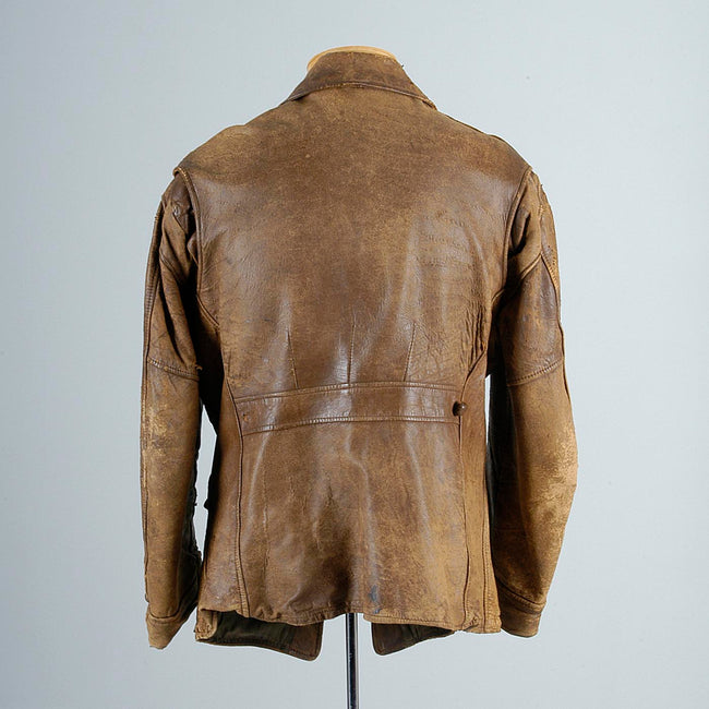 1940s Men's Kit Karson Indian Scout Leather Motorcycle Jacket