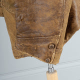 1940s Men's Kit Karson Indian Scout Leather Motorcycle Jacket