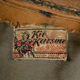 1940s Men's Kit Karson Indian Scout Leather Motorcycle Jacket