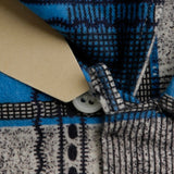 Deadstock 1950s Men's Pilgrim Blue Flannel Shirt