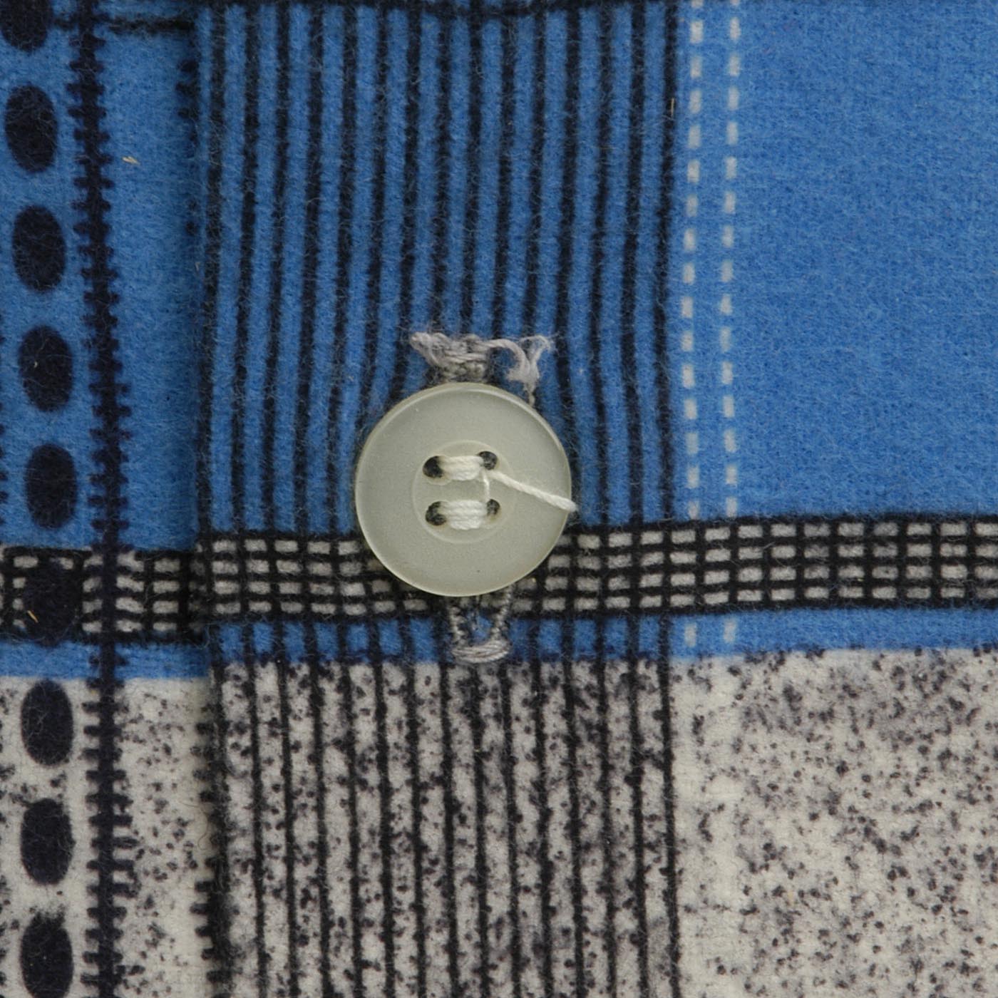 Deadstock 1950s Men's Pilgrim Blue Flannel Shirt
