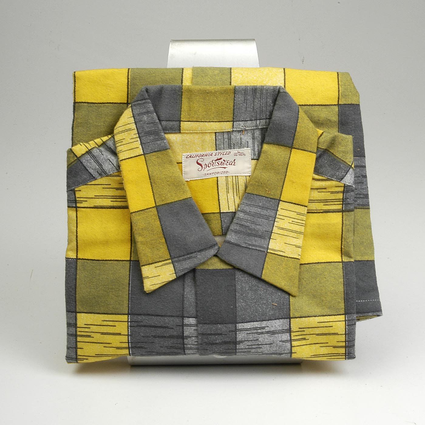Deadstock 1950s Men's Yellow Flannel Shirt