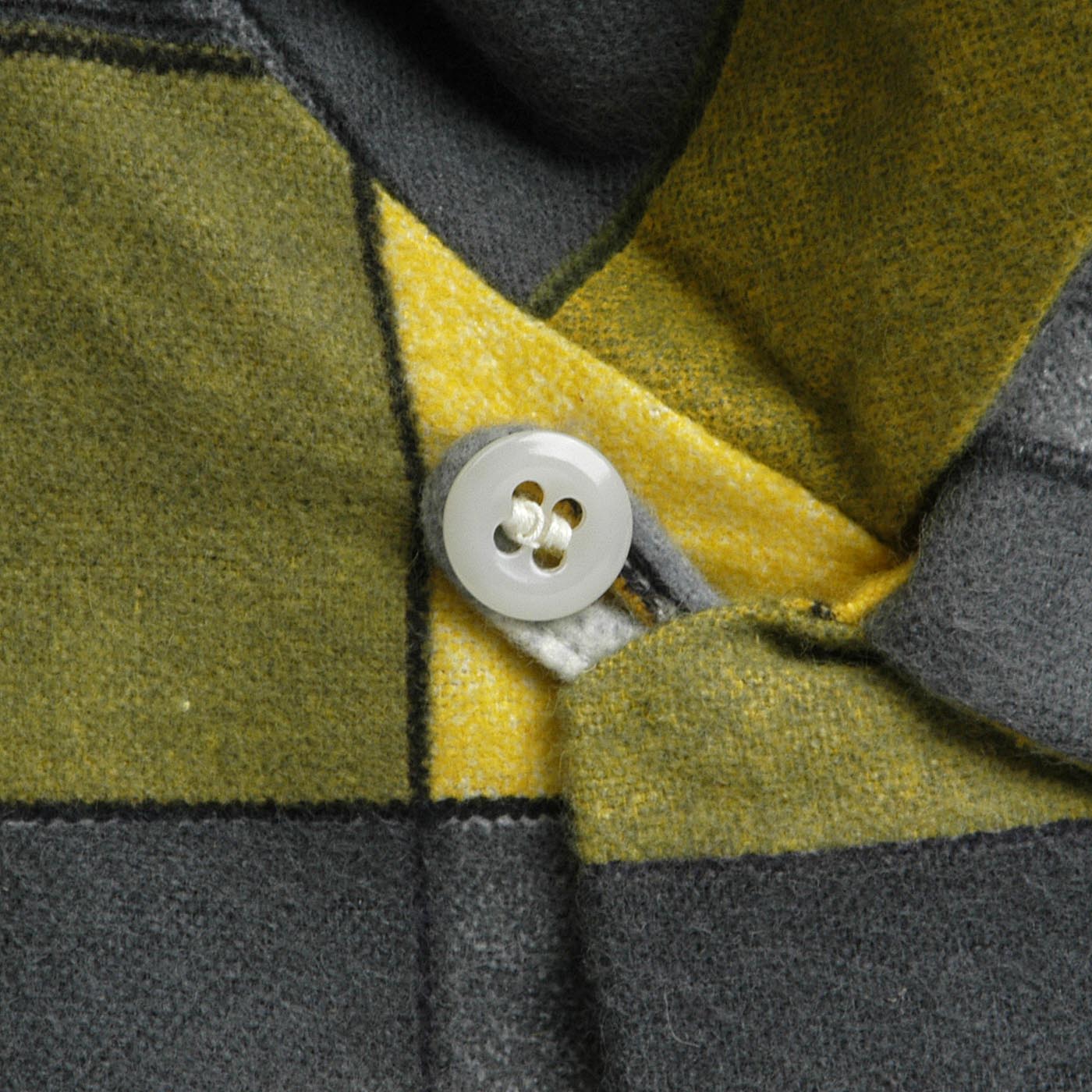 Deadstock 1950s Men's Yellow Flannel Shirt