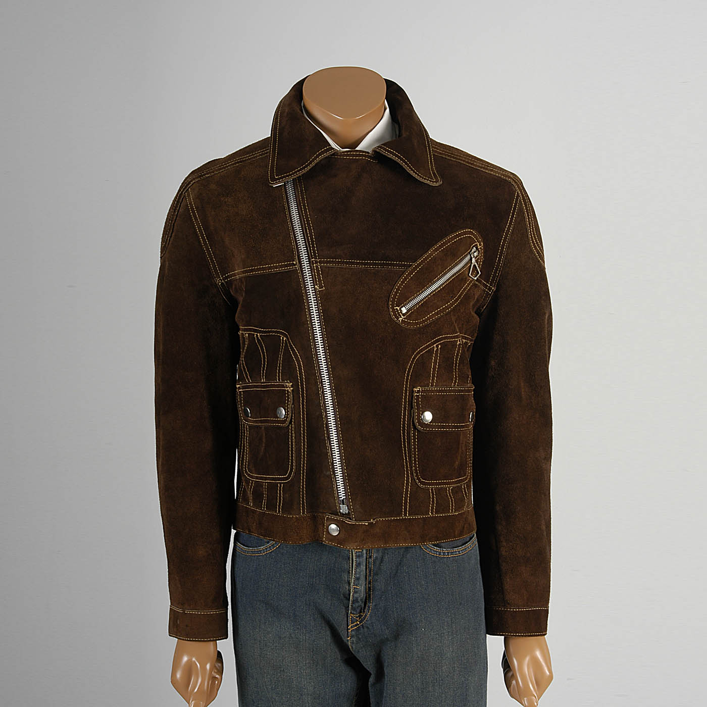 1970s Men's El Toro Bravo Leather Jacket