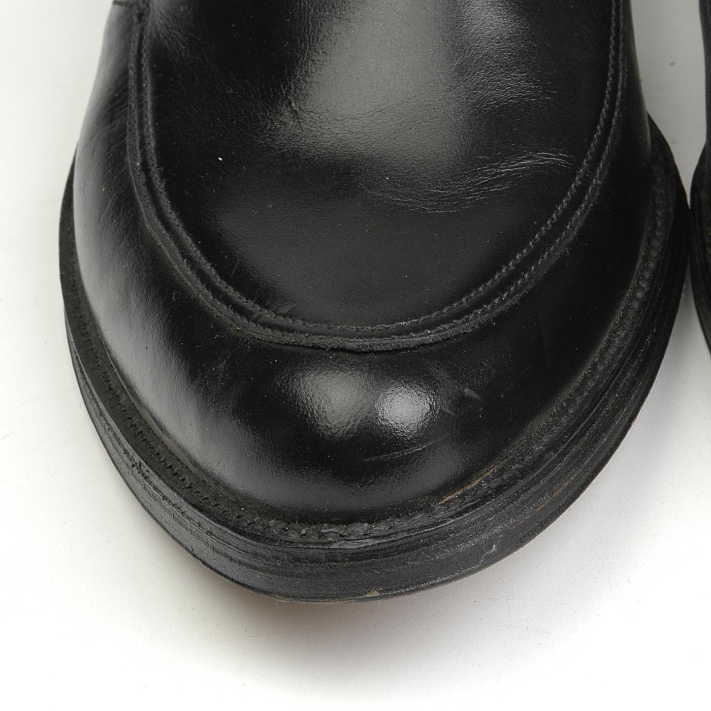 sz 11 Deadstock 1950s Men's Rockabilly Loafers with White Lightning Bolts