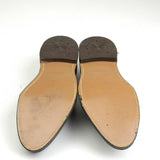 sz 11 Deadstock 1950s Men's Rockabilly Loafers with White Lightning Bolts