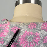 3XL 1950s Pink Floral Day Dress Short Sleeve Summer Volup