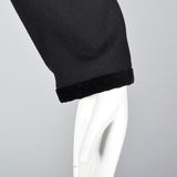 1980s Valentino Miss V Black Dress
