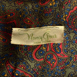 1950s Paisley Print Shirtwaist Dress