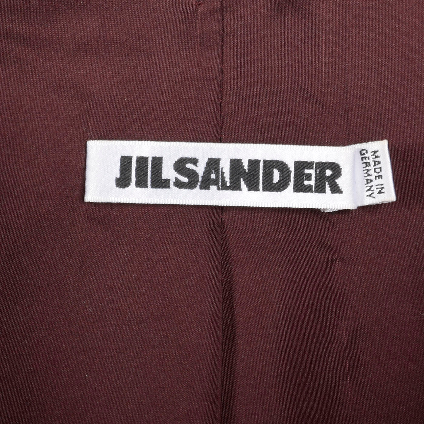 1990s Jil Sander Iridescent Burgundy Pant Suit