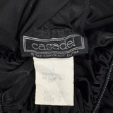 1980s Casadei Black Beaded Dress