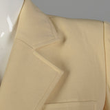 Small Yves Saint Laurent Rive Gauche 1960s Cream Doubled Breasted Jacket