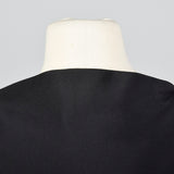 1960s Teal Traina Little Black Dress in Silk