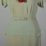 XXL 1940s Green Long Dress