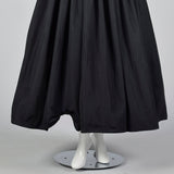 1940s Strapless Black Party Dress
