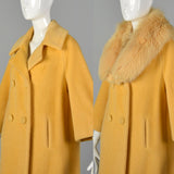 Medium 1950s Lilli Ann Yellow Winter Coat