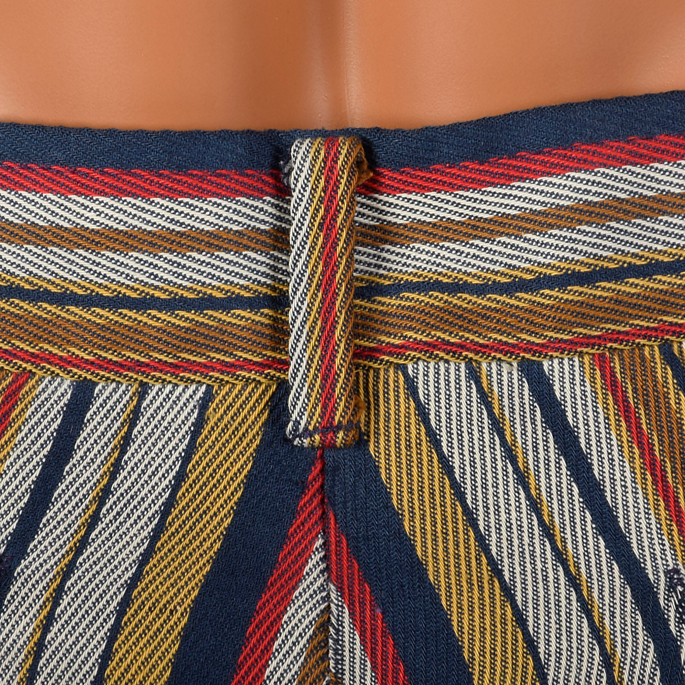 1970s Mens Flat Front Stripe Pants