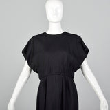 1960s Little Black Dress with Large Back Buttons