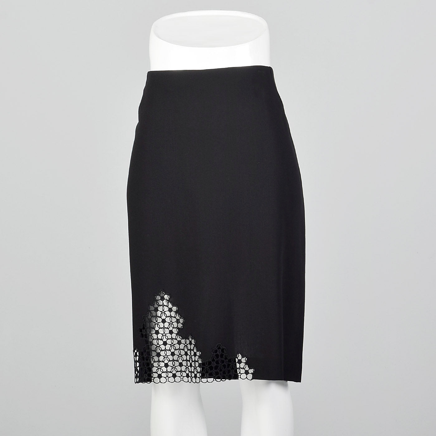 1990s Armani Collezioni Black Pencil Skirt