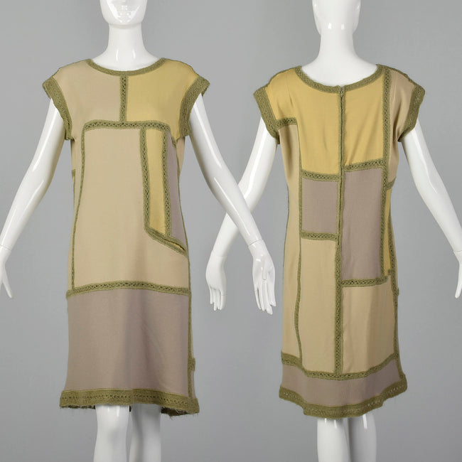 XS 1960s Patchwork Dress