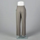1990s Hermès Wool Pants in Heathered Gray