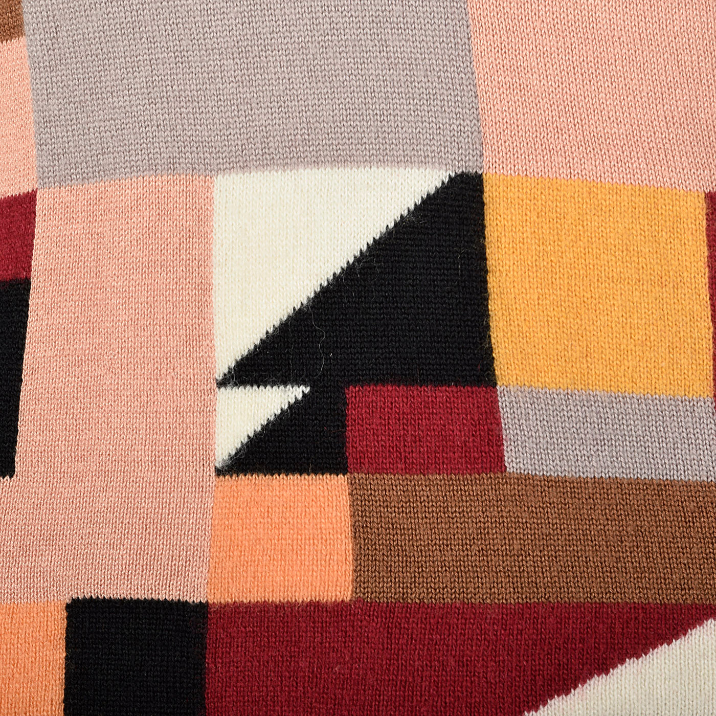 2000s Kenzo Geometric Color Block Sweater