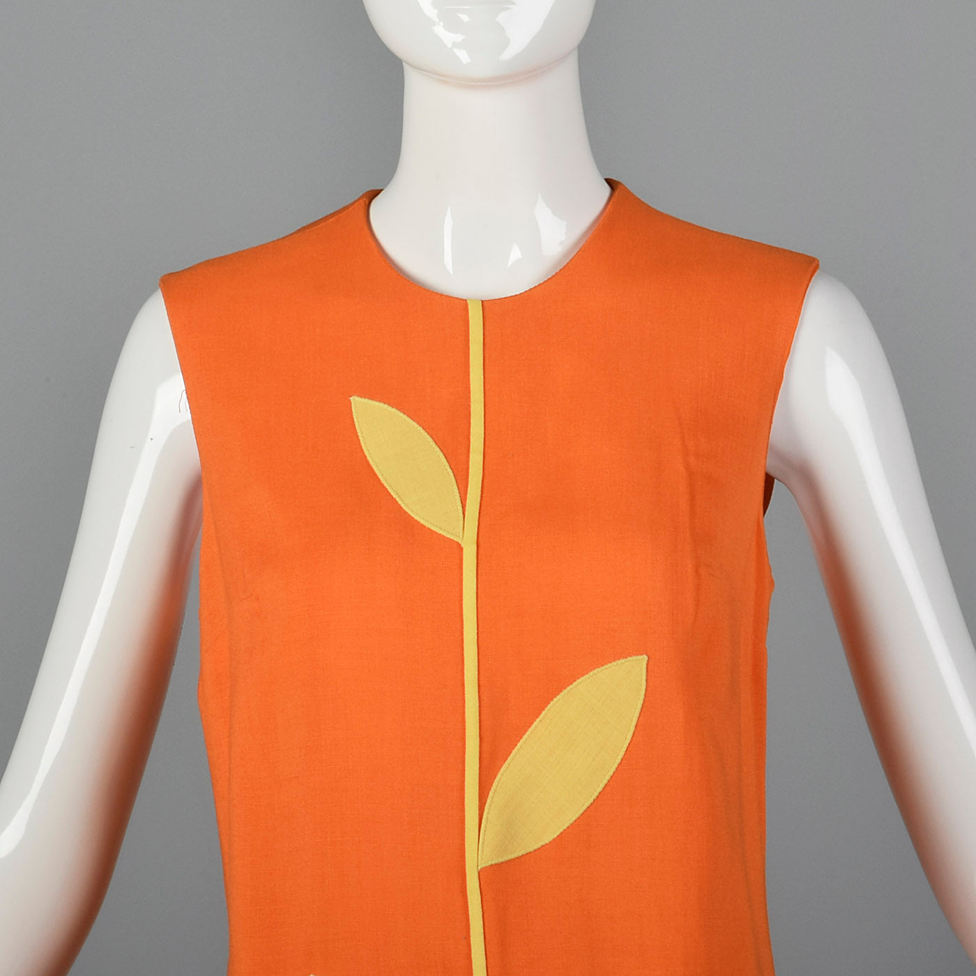1960s Deadstock Mod Dress with 3D Flower Appliques