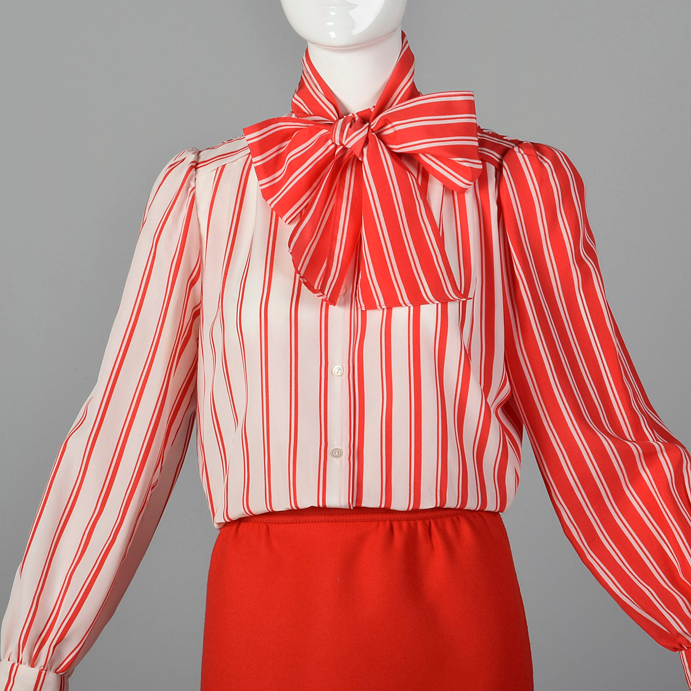 1980s Louis Feraud Red Three Piece Set