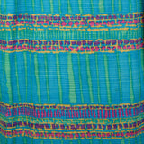 1950s Teal Print Dress