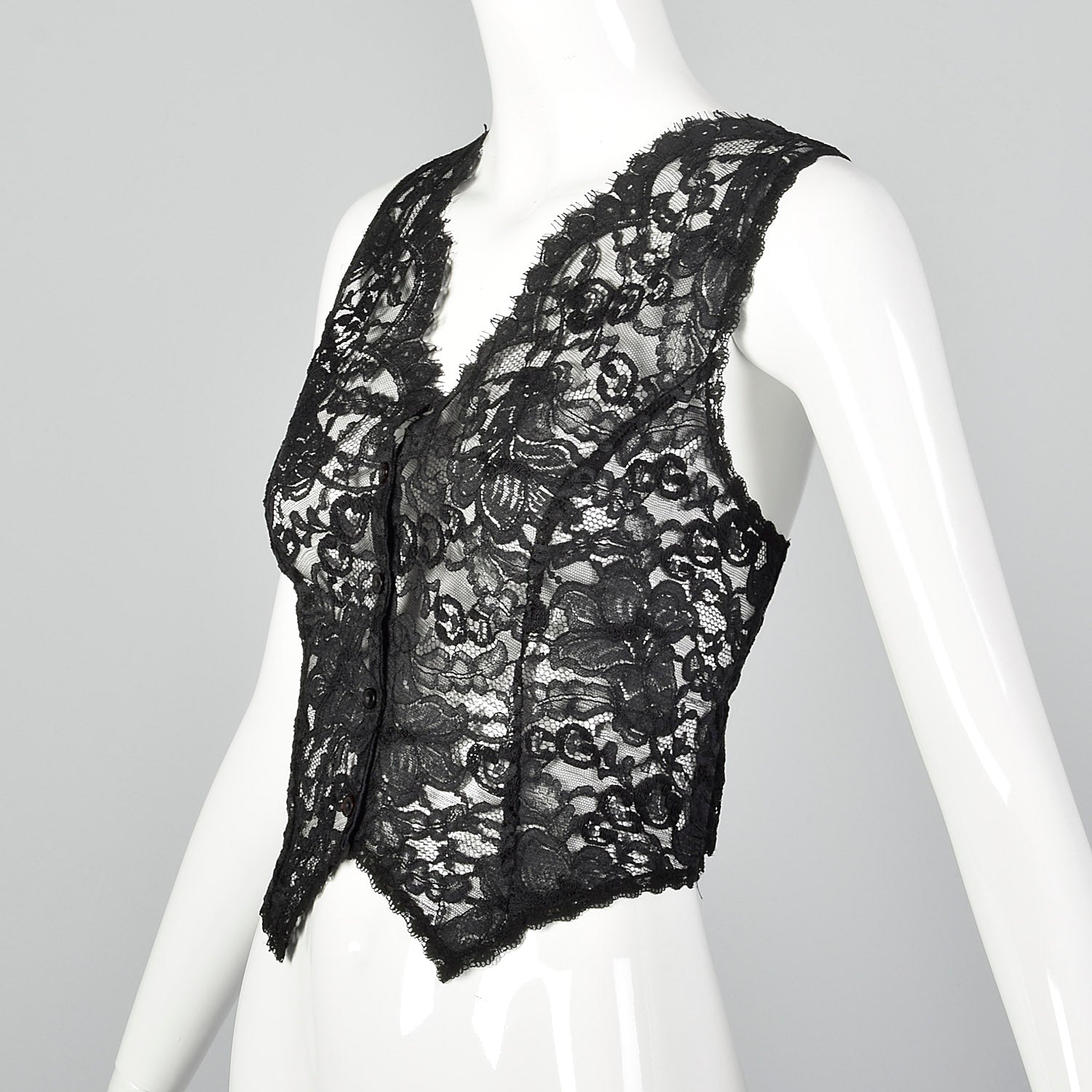 1970s Black Lace Vest – Style & Salvage