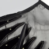 1950s Black Top with Sheer Collar