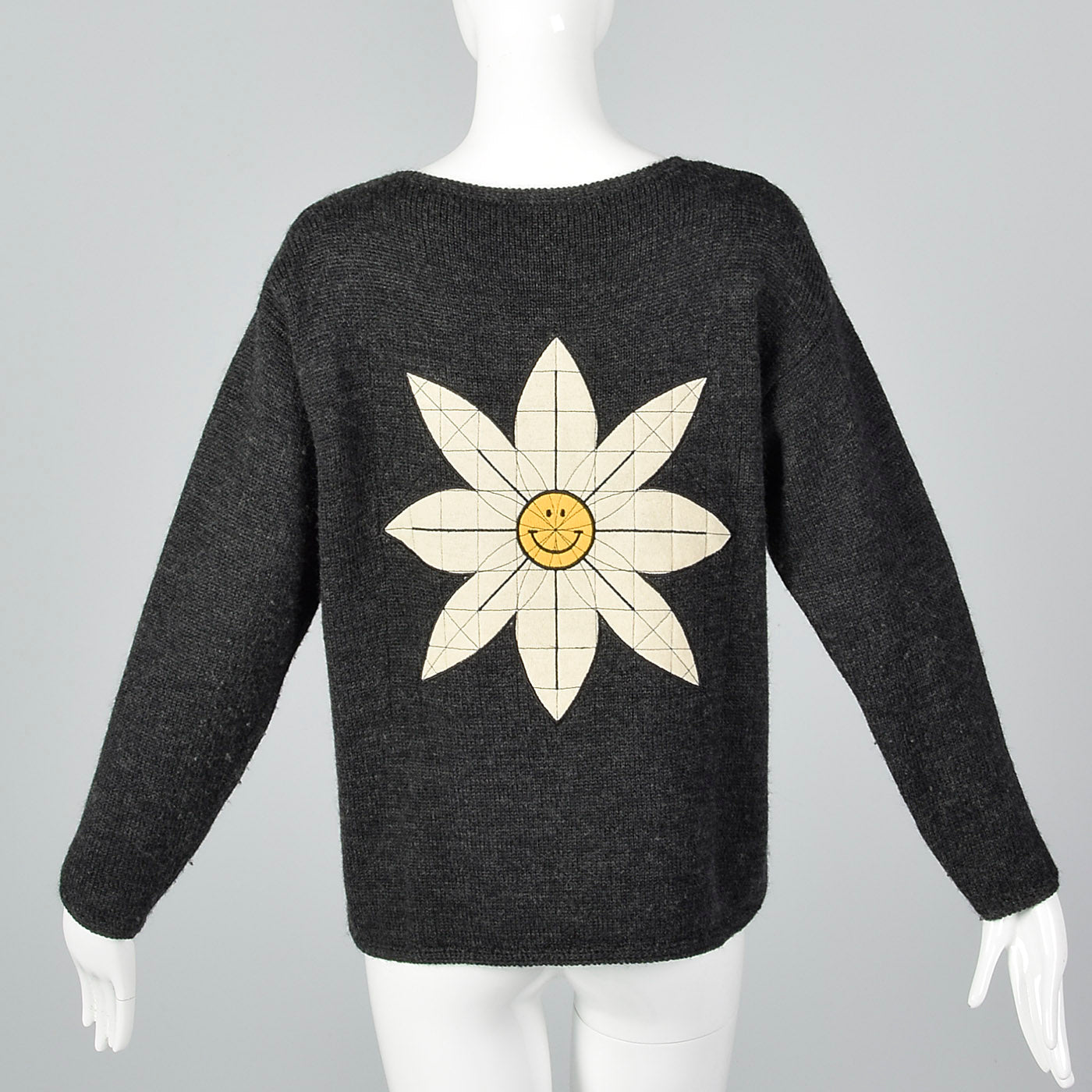 1990s Moschino Cheap & Chic Peace & Love = Happiness Sweater