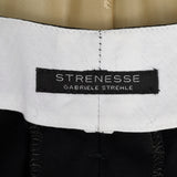 Medium 2000s Strenesse Tuxedo Hollywood Waist Trousers Black Satin Stripe Formal Suit