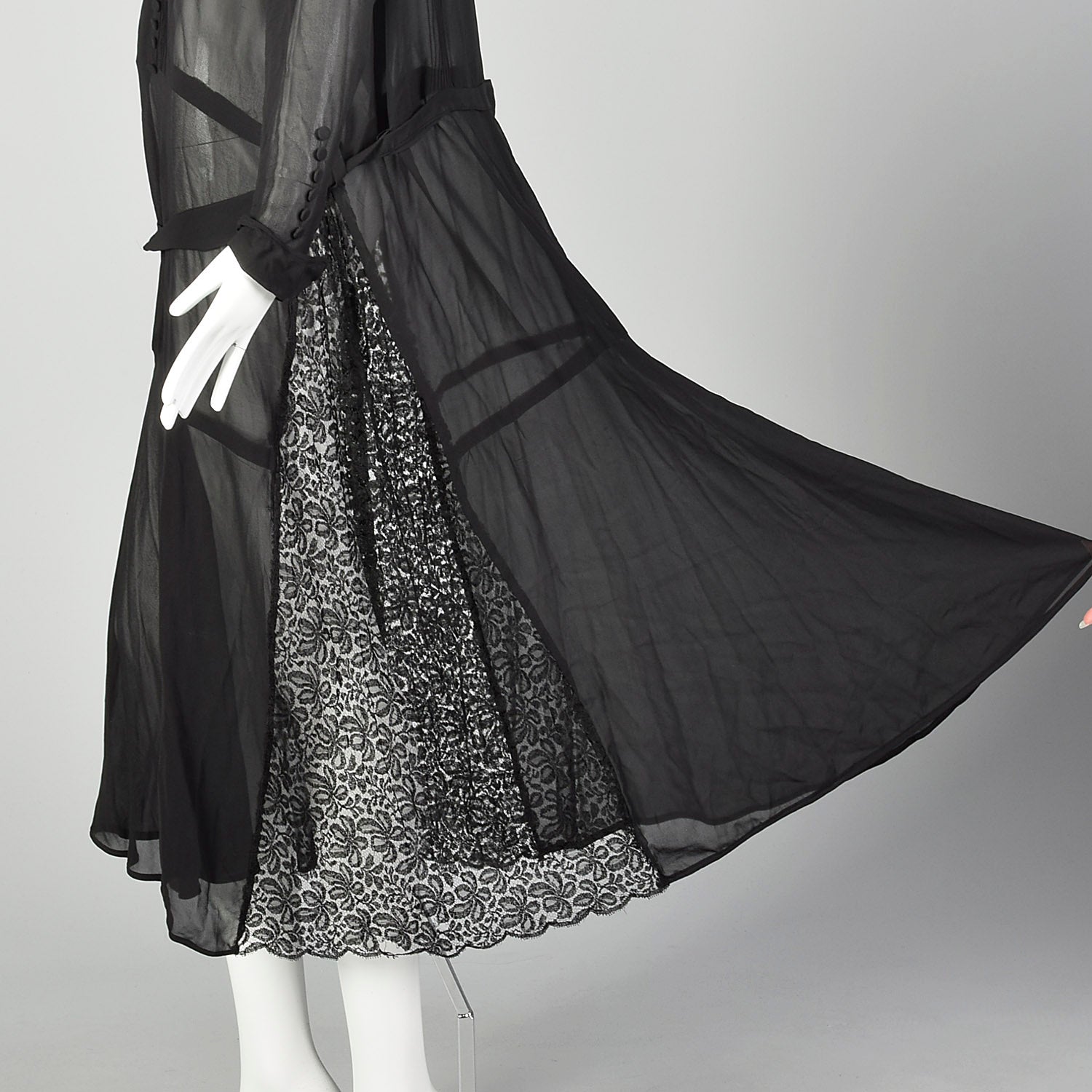 XXL 1920s Black Dress