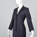 2000s Classic Jil Sander Black Skirt Suit