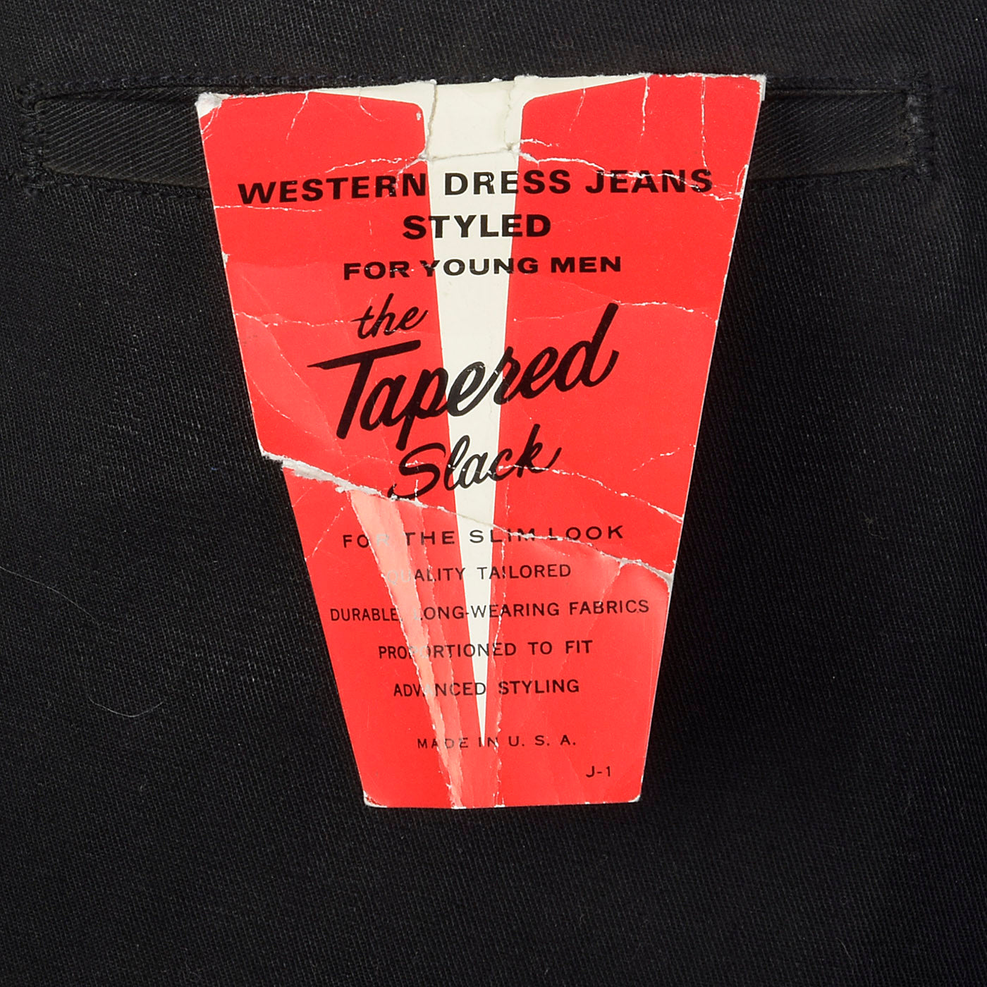 1960s Deadstock Black Slacks