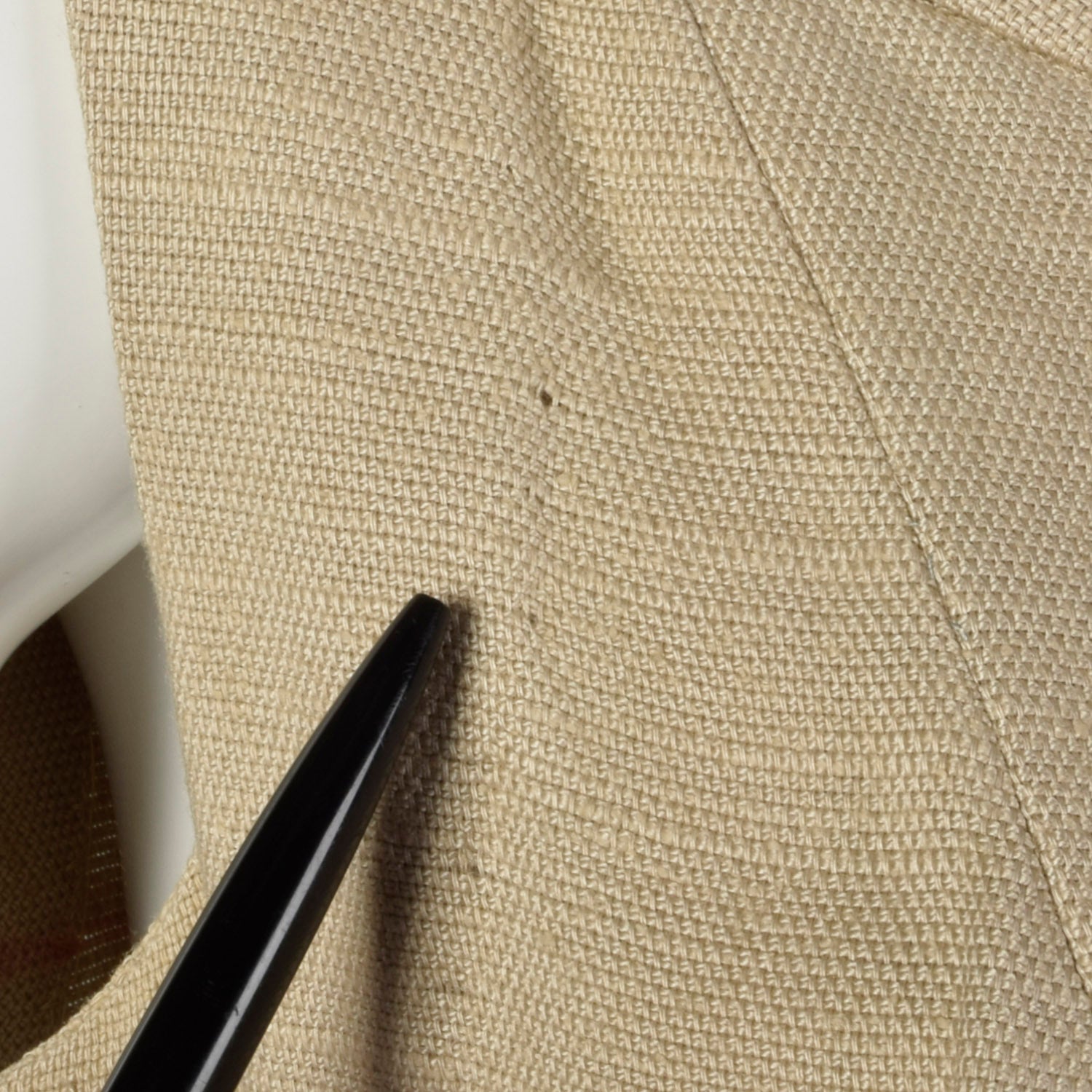 Small 1960s Tan Linen Shift Dress