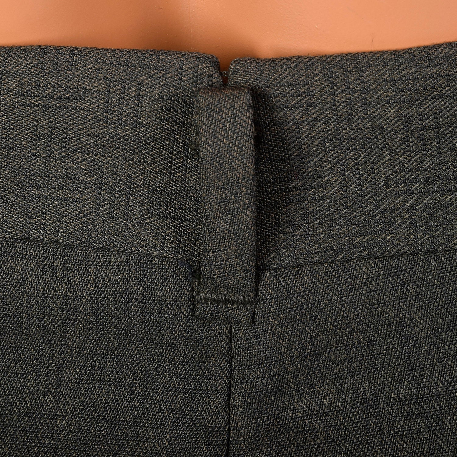 Medium 32x37 1950s Gray Flat Front Pants