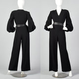 Small Pauline Trigere 1970s Wool Crepe Jumpsuit