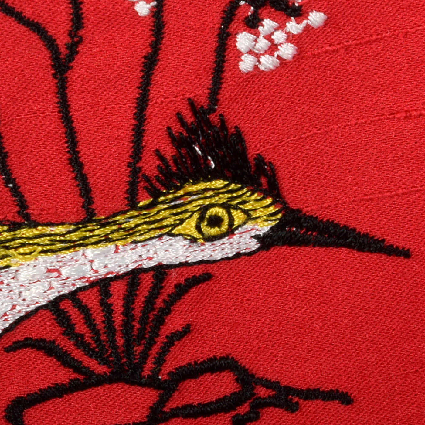 1960s Red Day Dress with Bird Embroidery