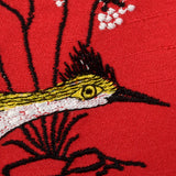 1960s Red Day Dress with Bird Embroidery