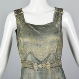 1930s Lamé Evening Dress, Formal Art Deco Gown