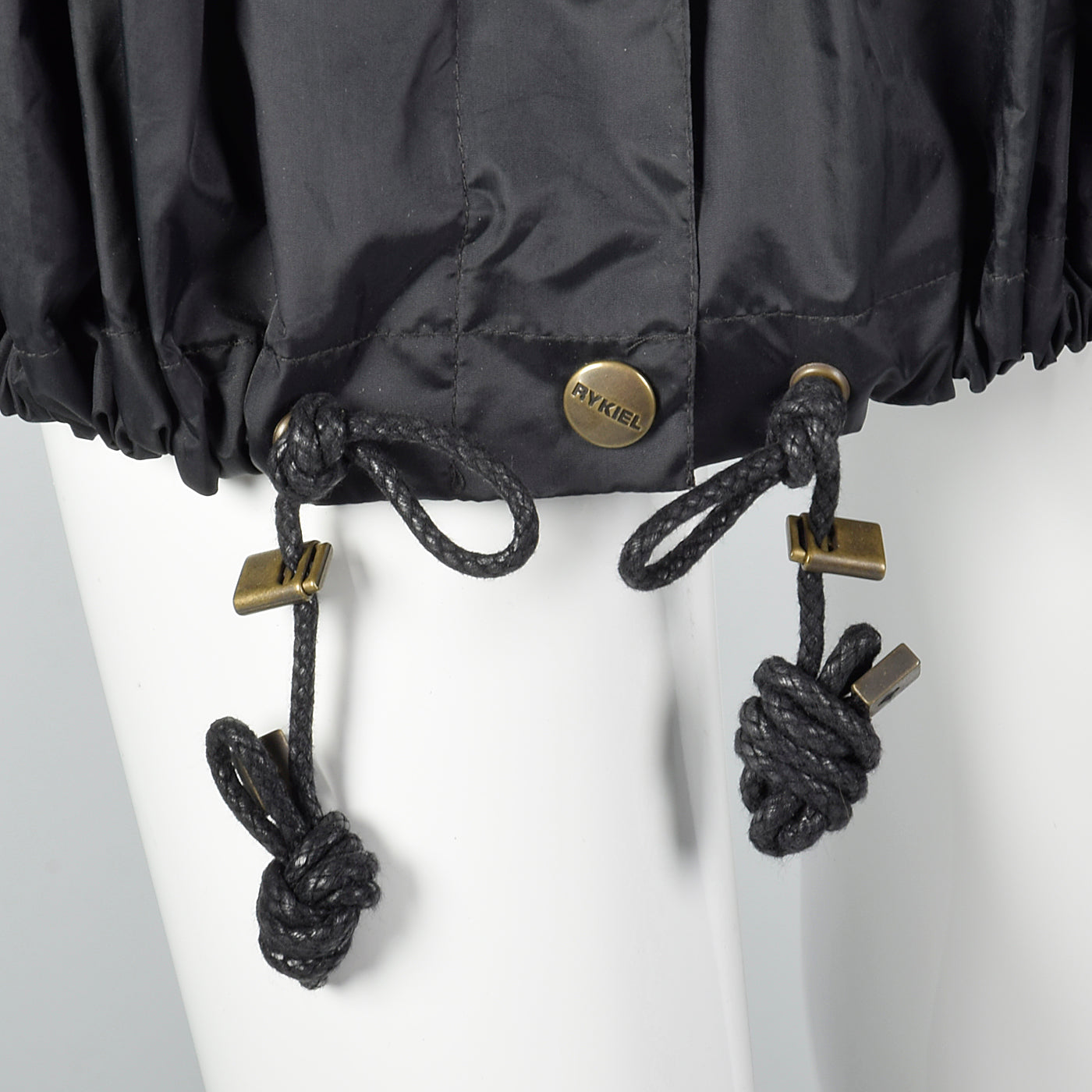 Sonia Rykiel Black Bubble Rain Coat