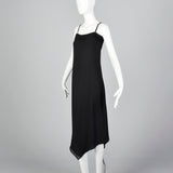 Pierre Cardin Boutique Black Slip Dress with Widow's Peak Hem