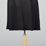 1940s Sheer Black Skirt Suit