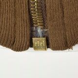 XL Sonia Rykiel 1990s Brown Quilted Bomber Jacket