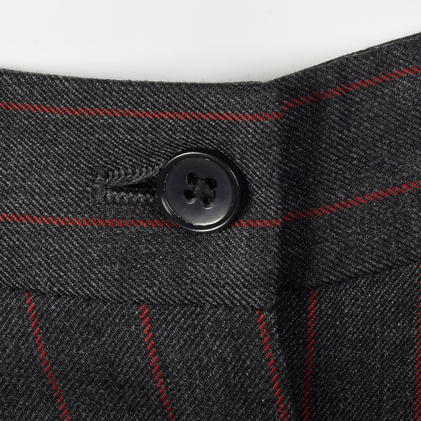 1990s Dolce & Gabbana Gray Trousers with Red Pinstripe