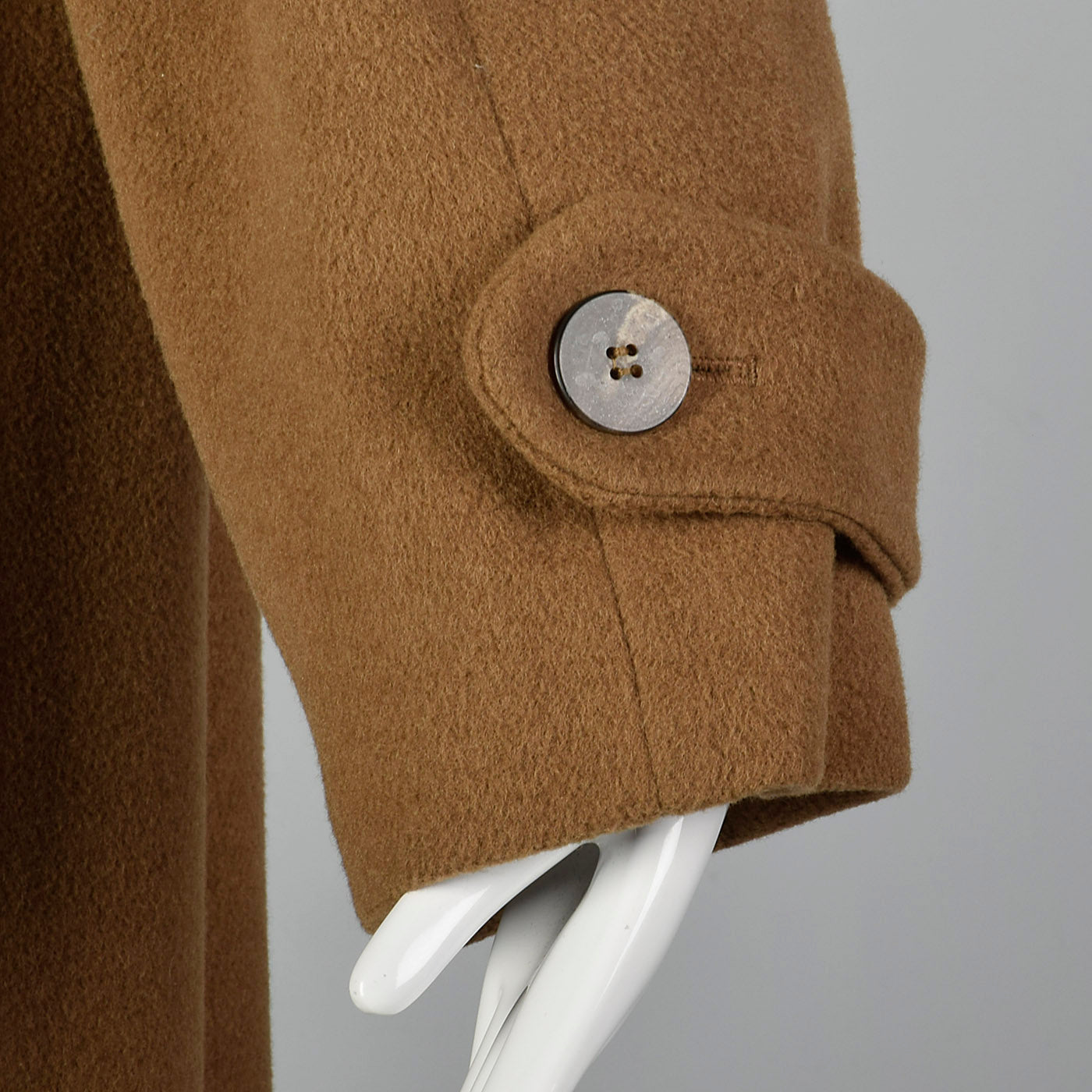 1970s Regency Brown Double Breasted Cashmere Coat
